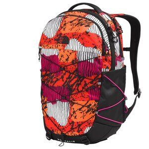 The North Face Borealis Women's Backpack School Bag Fiery Red Abstract